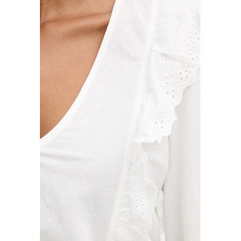 Morgan блуза с волани дамска от памук (TIMEO)