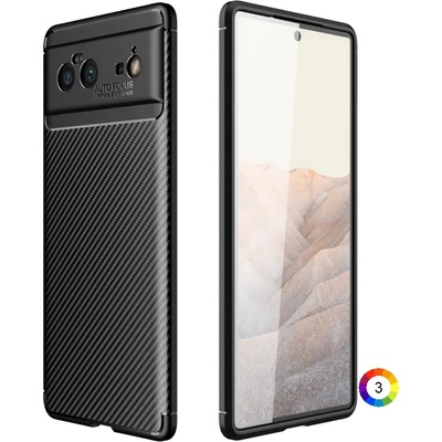 Google Pixel 6 Удароустойчив Carbon Fiber Калъф и Протектор