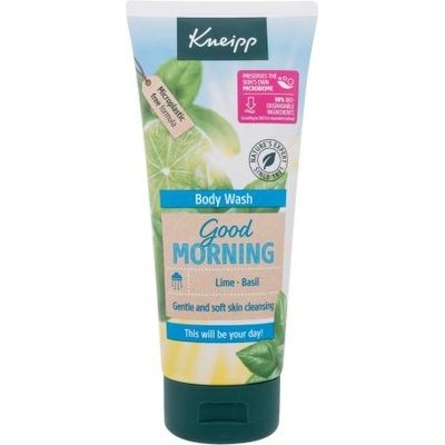Kneipp Good Morning Body Wash Lime & Basil душ гел с аромат на босилек и лайм 200 ml за жени