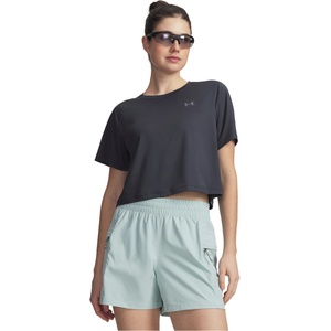 Under Armour Дамска фланелка с къс ръкав Under Armour Womens Explor Trail Run Short Sleeve Performance Top - Anthracite