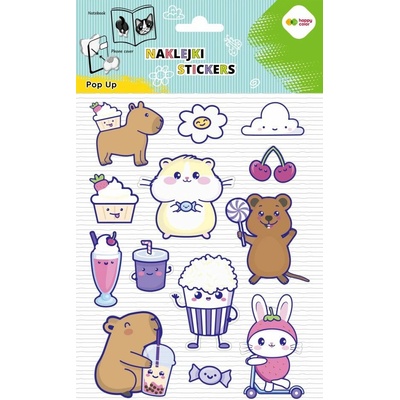 Happy nálepky 3D pop vypuklé kapybara 596