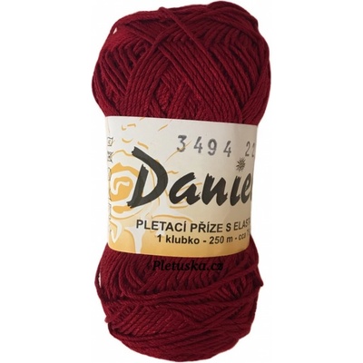 Příze Daniela vínová 3494