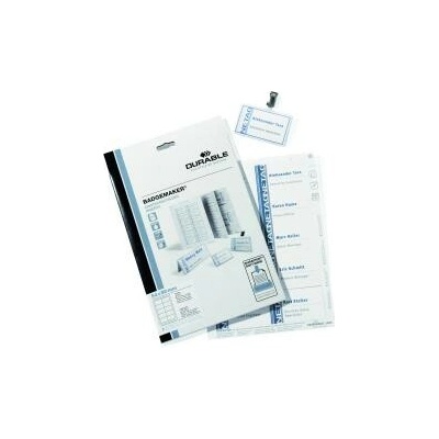DURABLE Náhradné papiere BADGEMAKER 54x90 mm biele