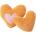 Rogz Catnip heart - Котешка плюшена играчка сърце с катнип , оранжева