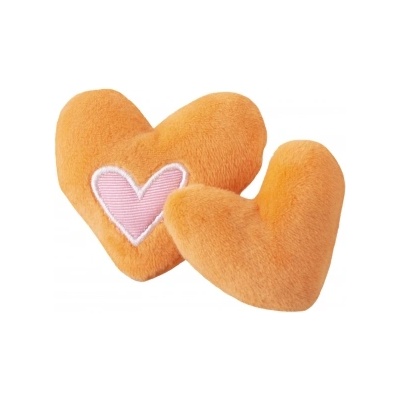Rogz Catnip heart - Котешка плюшена играчка сърце с катнип , оранжева
