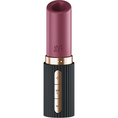 Satisfyer Deep Kiss - въздушно-вълново вибриращо червило (черно)