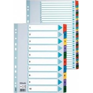 Esselte Binder holders for A4 Mylar cardboard A-Z alphabetical (10K055F)