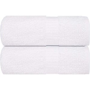 vidaXL Кърпи за баня FROGN 2 бр. Бели 15x21 см 360 г/м2 (136637)