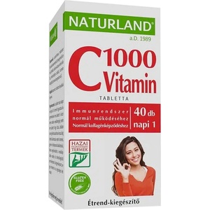 Naturland Витамин C 1000 mg x 40 таблетки | Naturland (010304 NTRL)