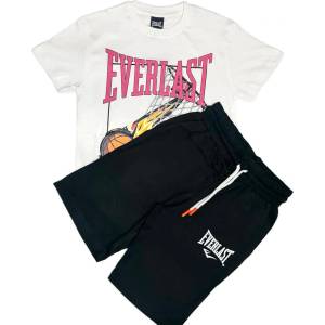 Everlast Short sleeve set - White / Black (Off White/Black 04)