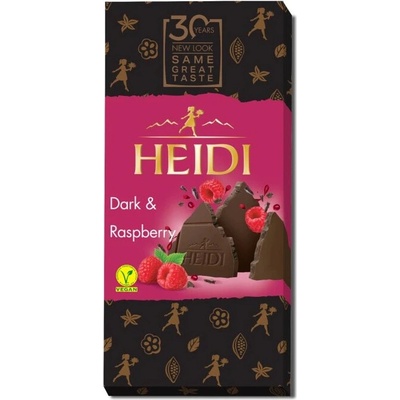 Heidi Dark Raspberry hořká s malinami 80 g