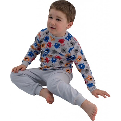 ESITO Dětské pyžamo Příšerky šedá