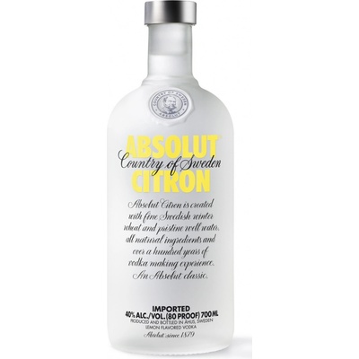Absolut Citron 40% 0,7 l (holá láhev )