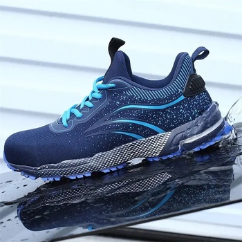 Jiefu Защитни Работни Обувки Jiefu Fashion, Защита S3, Син/ Бял 39 Номер (Blue 727)