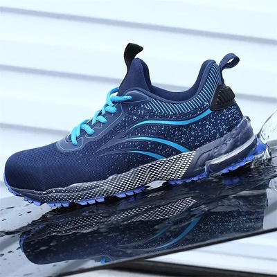 Jiefu Защитни Работни Обувки Jiefu Fashion, Защита S3, Син/ Бял 39 Номер (Blue 727)