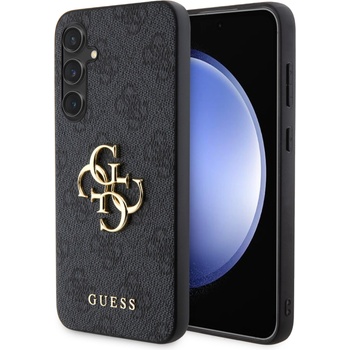 GUESS Гръб Guess PU 4G Metal Logo Case за Samsung Galaxy S23 FE - Сив