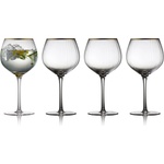Lyngby Glas Чаша за коктейл PALERMO GOLD 650 ml, комплект от 4 бр. , за gin & tonic, златен, Lyngby Glas (LYG12061)