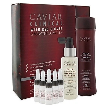 Alterna Caviar Clinical šampon 250 ml + kúra 6 x 6,7 ml + vlasový spray 100 ml pro růst vlasů dárková sada