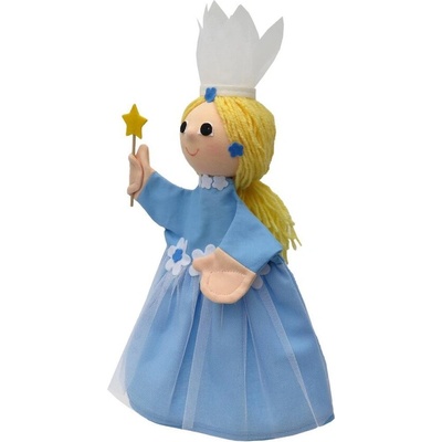 Moravska ustredna Brno, Чехия Кукла за театър Феята на цветята, синя, 34 см