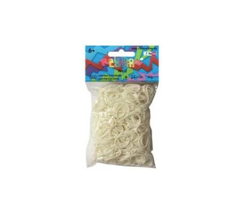 Rainbow Loom Gummibänder Weiß