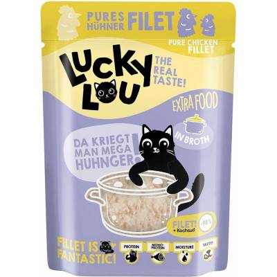 Lucky Lou Extra Food kuřecí filet ve vývaru 12x70 g