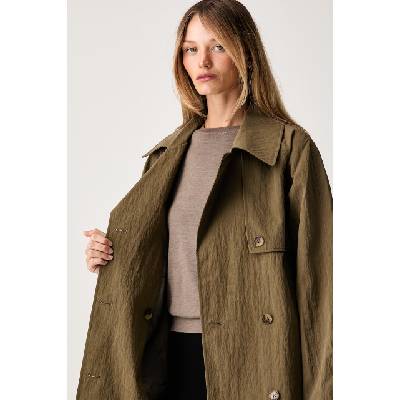 Michael Kors тренч дамски с памук (MS620FLKMY)