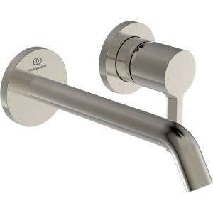 Ideal Standard Вграден смесител за мивка Ideal Standard Atelier Joy, чучур 18 см, сребрист, Silver Storm (A7378GN)