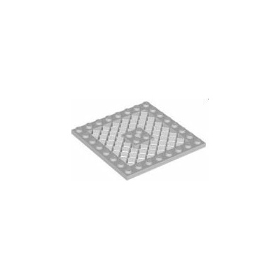 LEGO® 4151b Podložka 8x8 s mriežkou Svetlosivá