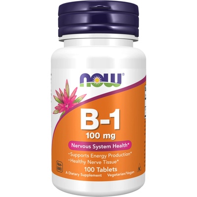 Now Foods Vitamín B1 100 mg 100 tabliet