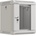 Lanberg rack cabinet 10" wall-mount 6U/300x300 (flat pack) with glass door grey (WF11-3306-10S)