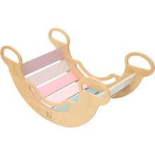 Montessori ELIS DESIGN houpačka 6in1 smile pastel