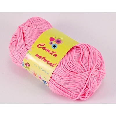 Priadza Camila natural - tmavá ružová - číslo farby 32