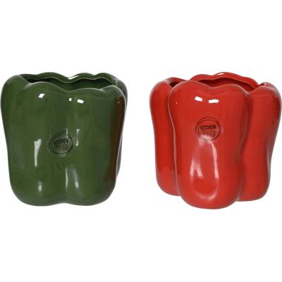 Decoris САКСИЯ ЧУШКА КЕРАМИЧНА 873357 Ø12х12см (873357)