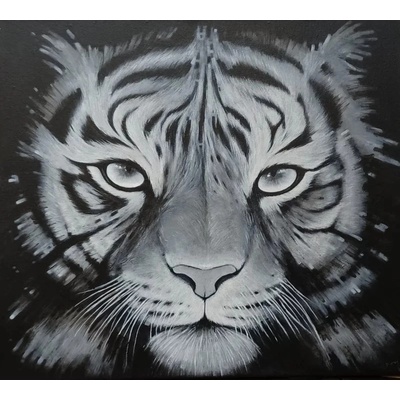 Tiger- Florková Katarína,ručne maľovaný originálny obraz