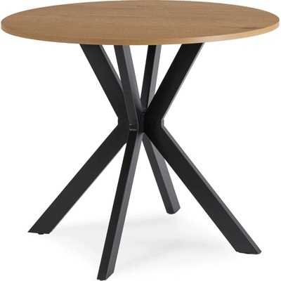 JAKS Lauren Okrúhly stôl 80 cm zlatý dub