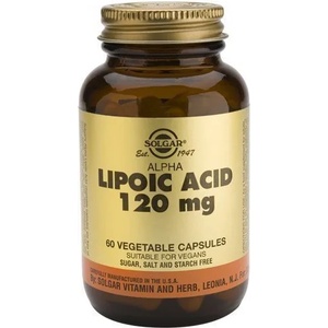 Solgar Хранителна добавка Алфа-липоева киселина (тиоктова киселина) , Solgar Alpha Lipoic Acid 200mg, 60caps
