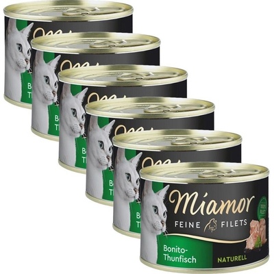 Miamor Feine Filets Naturell tuniak Bonito 6 x 156 g