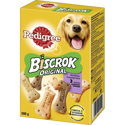 Pedigree Biscrok v 3 lahodných príchutiach - 2 x 500 g
