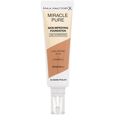 Max Factor Miracle Pure Skin dlhotrvajúci make-up SPF30 89 Warm Praline 30 ml