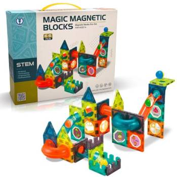 Топкова писта - магнитен строителен комплект (66 бр. )