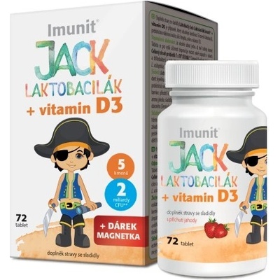 Jack Laktobacilák 5 probiotických kmeňov 72 tabliet