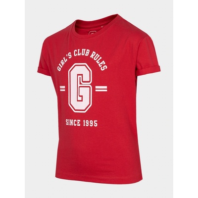 4F t shirt HJZ22 JTSD006 červená