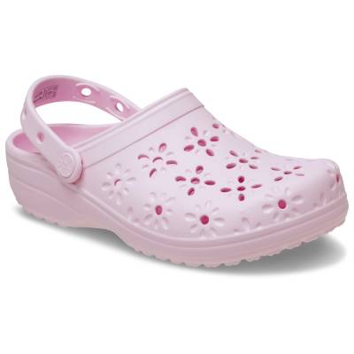 Сандали Crocs Classic Floral Cut Out Clog Sandals - Pink Milk - размер 41-42 (EU) (025-1162-0717)