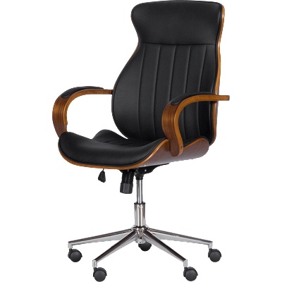 Carmen Президентски офис стол Carmen 6402 - орех - черно (3520059)