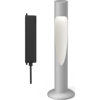 Louis Poulsen Градинска лампа Flindt LED 2700K с основа за монтаж и адаптер 34, 5 см сива (5747402665)