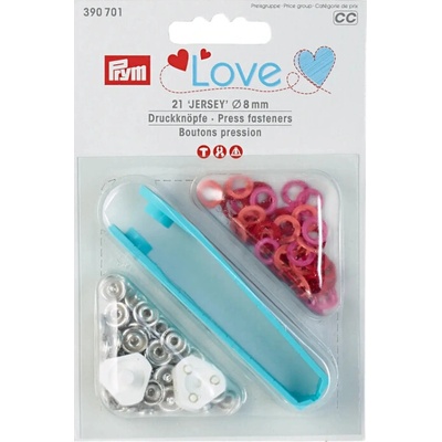 Gombík stláčací JERSEY 8 mm Prym Love Farba: Červená