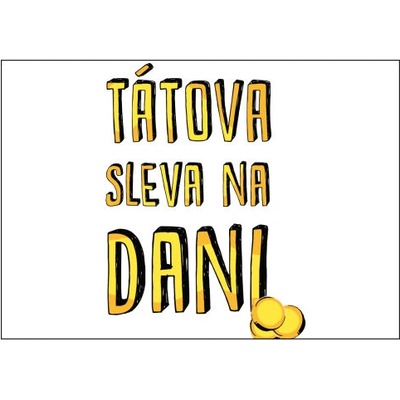 Plakát typ A4-A0 Tátova sleva na dani