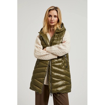 Moodo Зелена ватирана жилетка с цип Moodo Moodo | Zelen | ЖЕНИ | XS