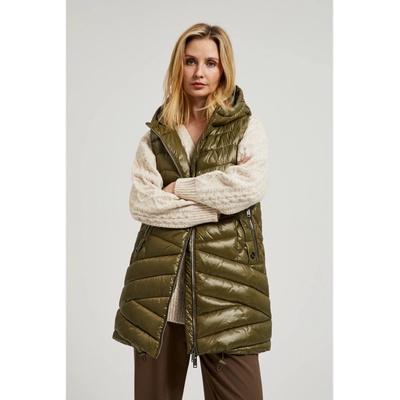 Moodo Зелена ватирана жилетка с цип Moodo Moodo | Zelen | ЖЕНИ | XS