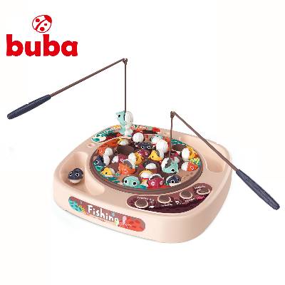 Комплект за риболов Buba Fishing 889-216, 24 рибки, розов (889-216)